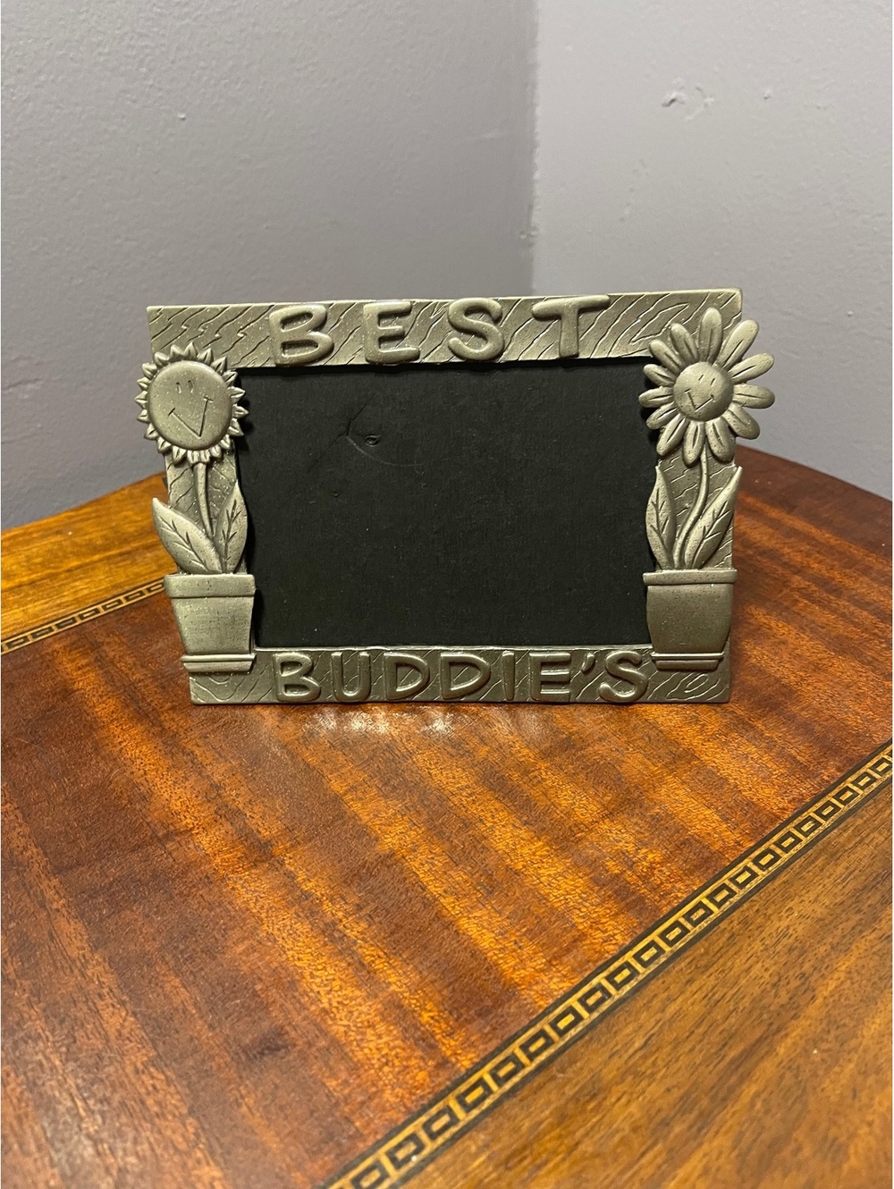 Best Buddies Decorative Photo Frame with Sunflower Design